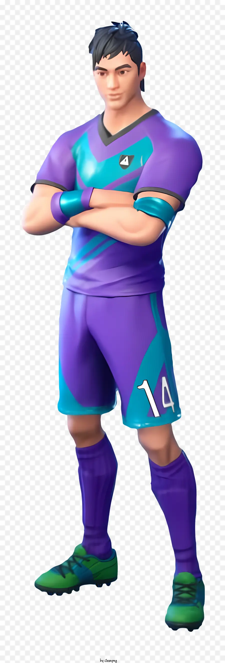 Peau De Football De Fortnite，Joueur De Football PNG