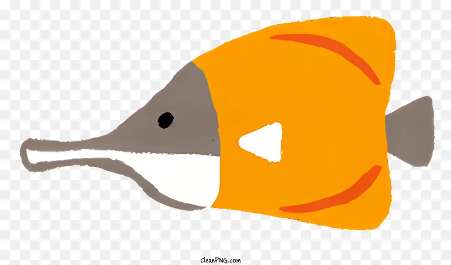 Les Poissons，Orange Poisson PNG