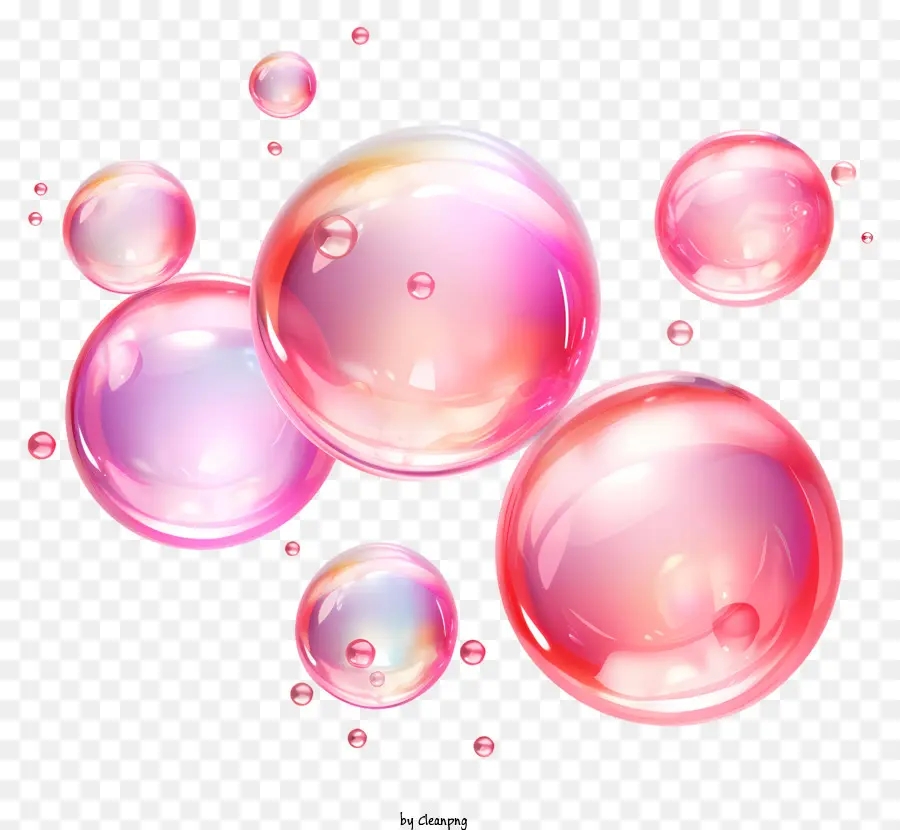 Bulles De Savon Pastel，Bulles Roses PNG