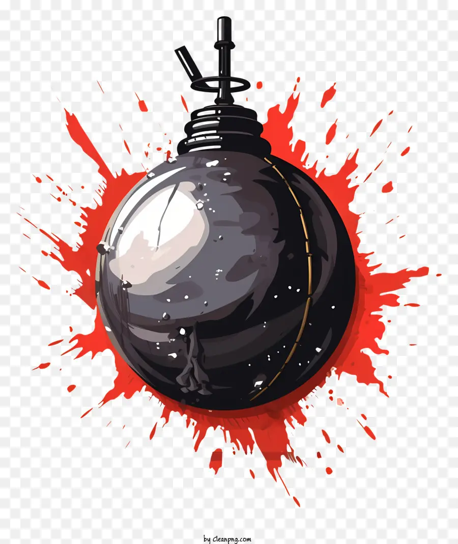 Bombe à Retardement Dessinée à La Main，Grenade PNG