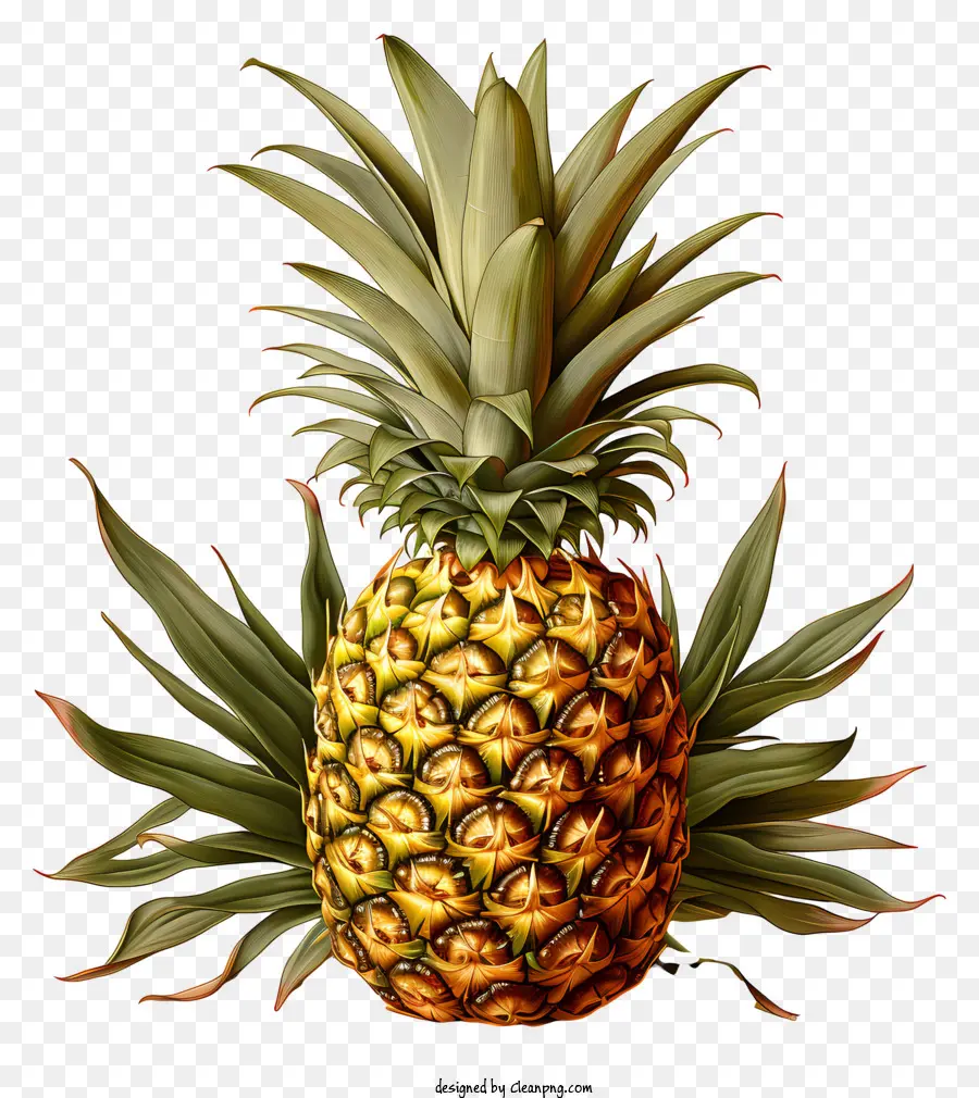 L'ananas，Ananas Bien Mûr PNG