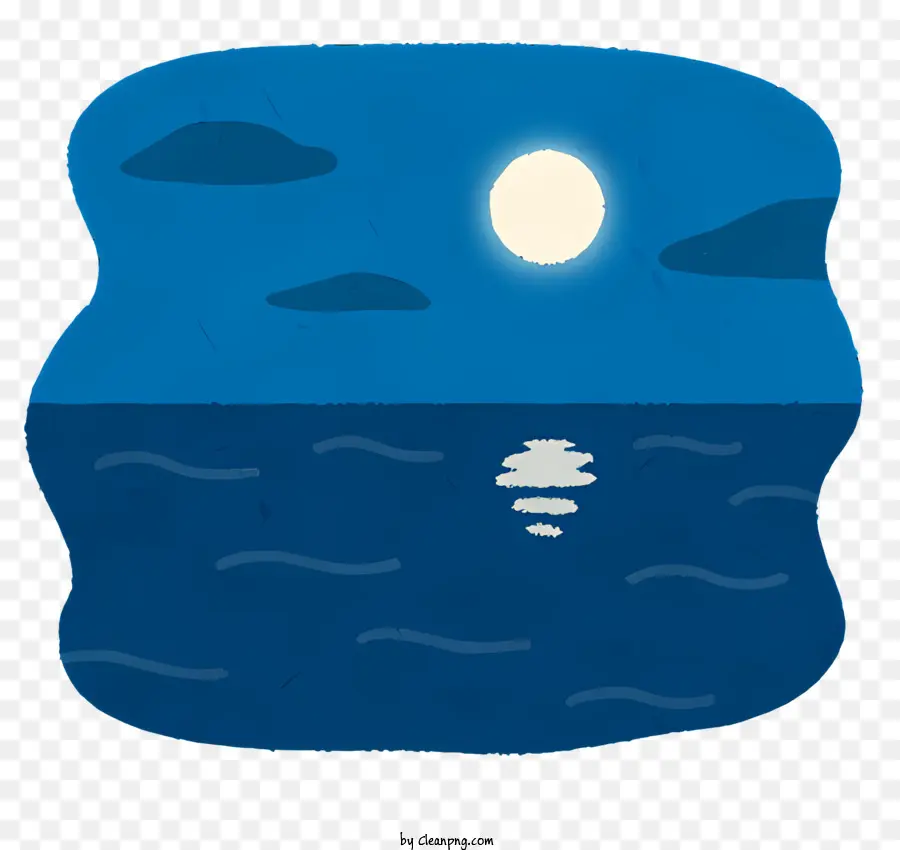 Arrière Plan，Mer Au Clair De Lune PNG