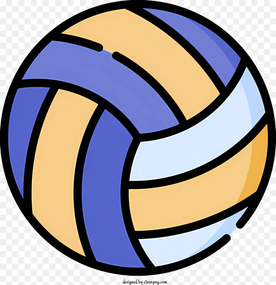 Volley Ball，Volleyball Bleu Et Jaune PNG