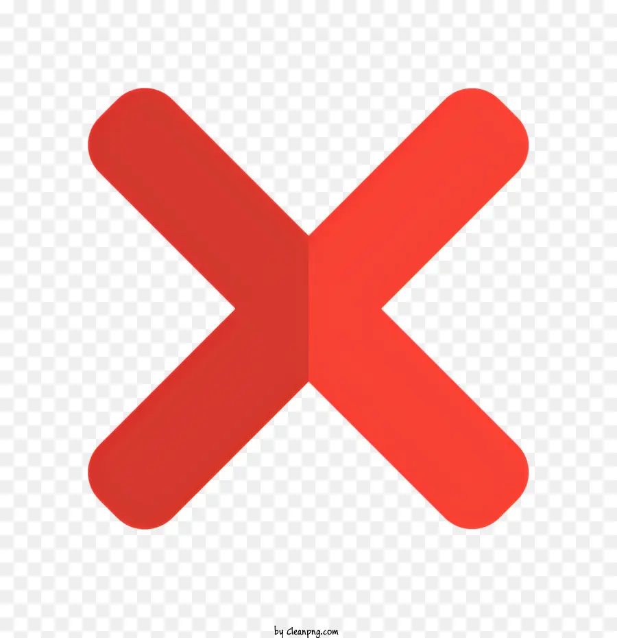 X Rouge，Symbole De La Croix PNG