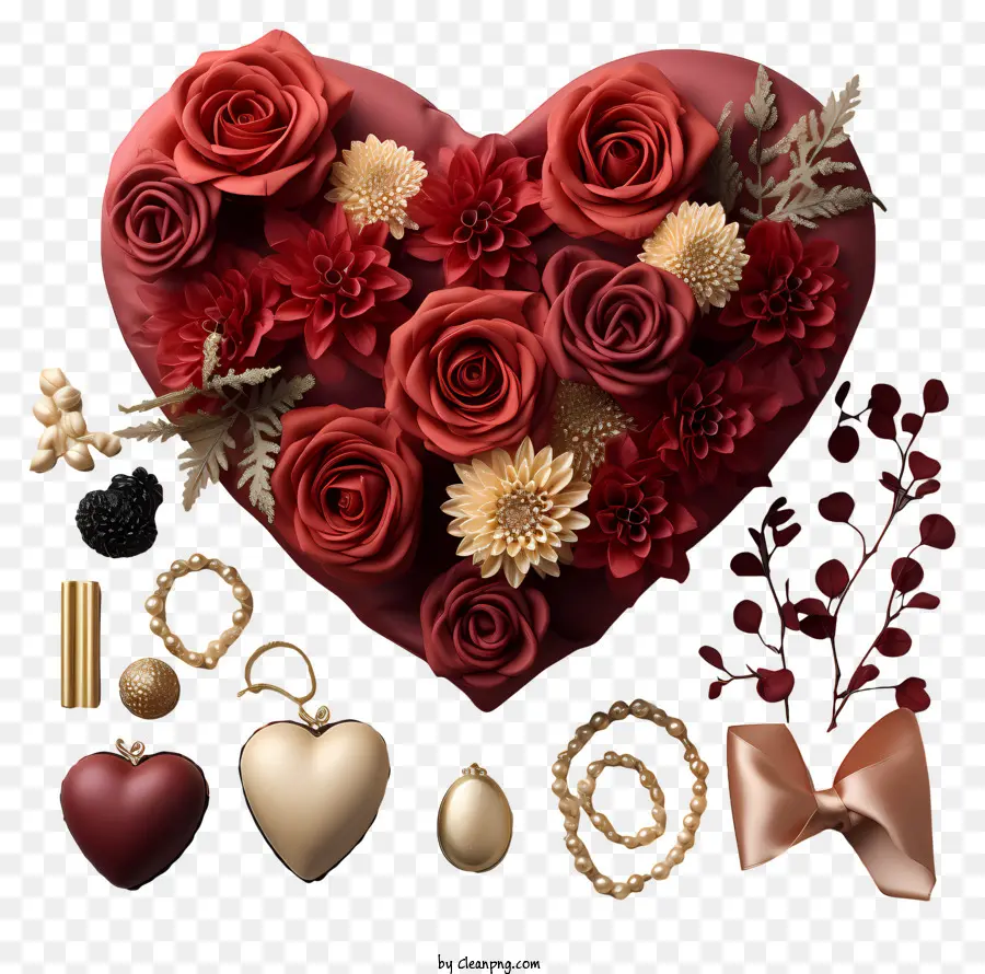 Le Jour De Valentines，Heartshaped Boîte PNG