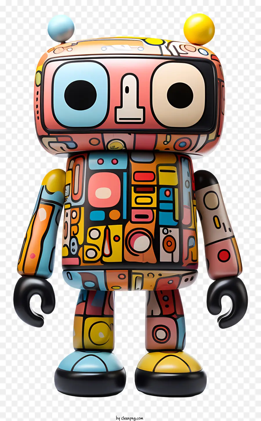 Jouet De Dessin Animé，Robot Coloré PNG