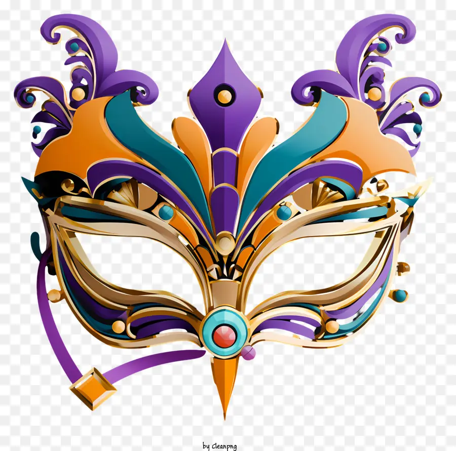 Paints Multicolores Masque Masquerade，Masque De Carnaval PNG