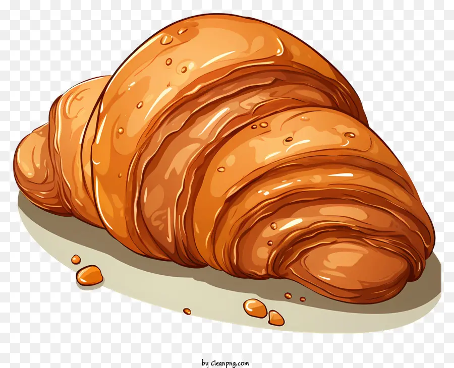 Croissant Français De Style Doodle，Croissant PNG