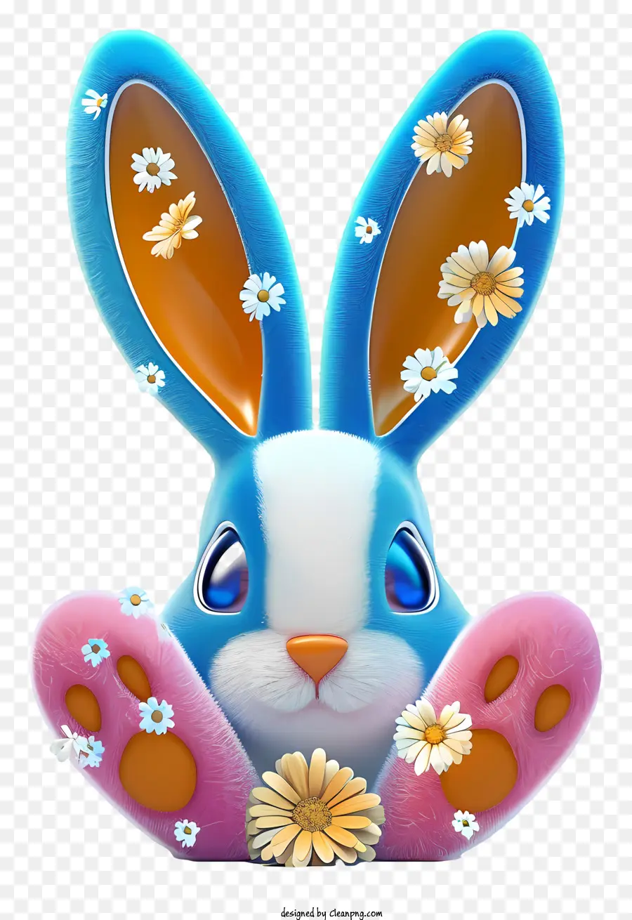 Oreilles De Lapin，Lapin Bleu PNG