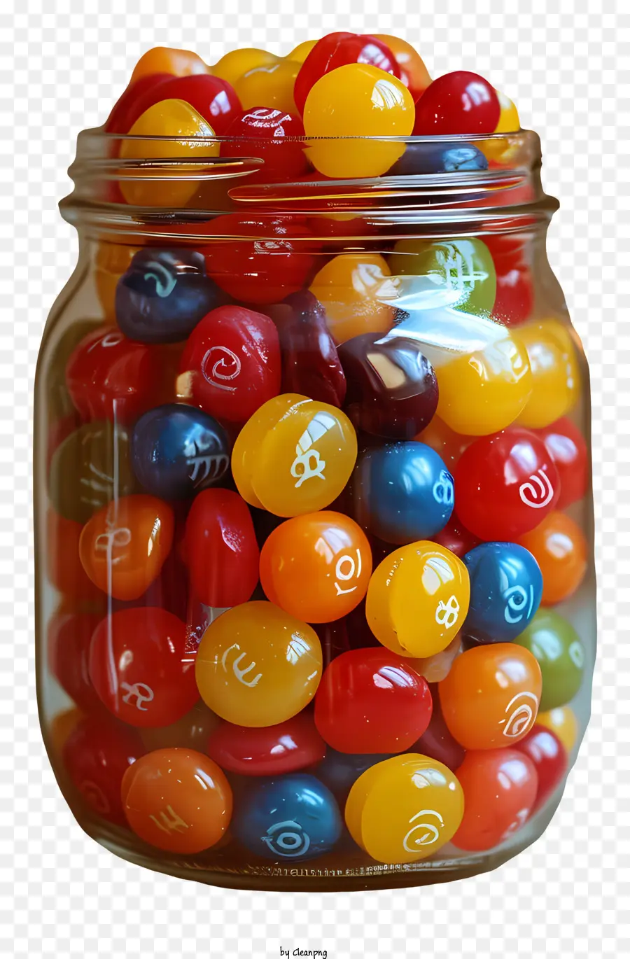 Pot De Bonbons，Boules De Gomme En Pot PNG