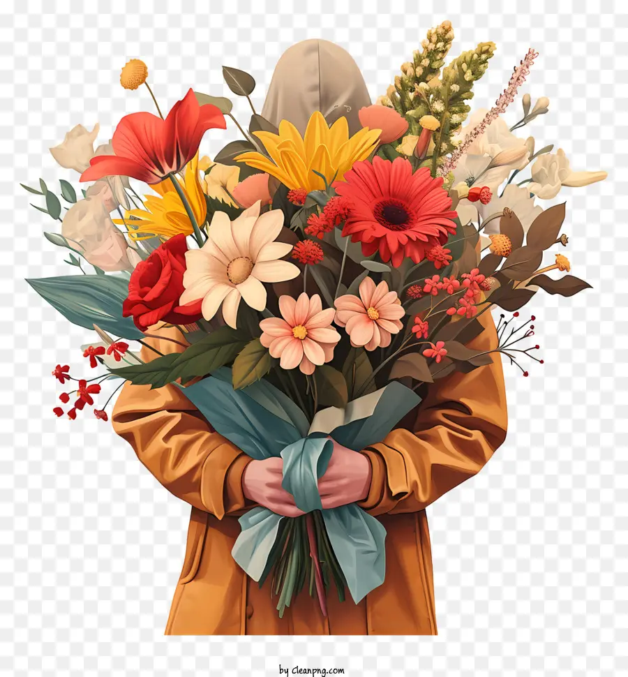 Fleurs De La Saint Valentin，Bouquet De Fleurs PNG