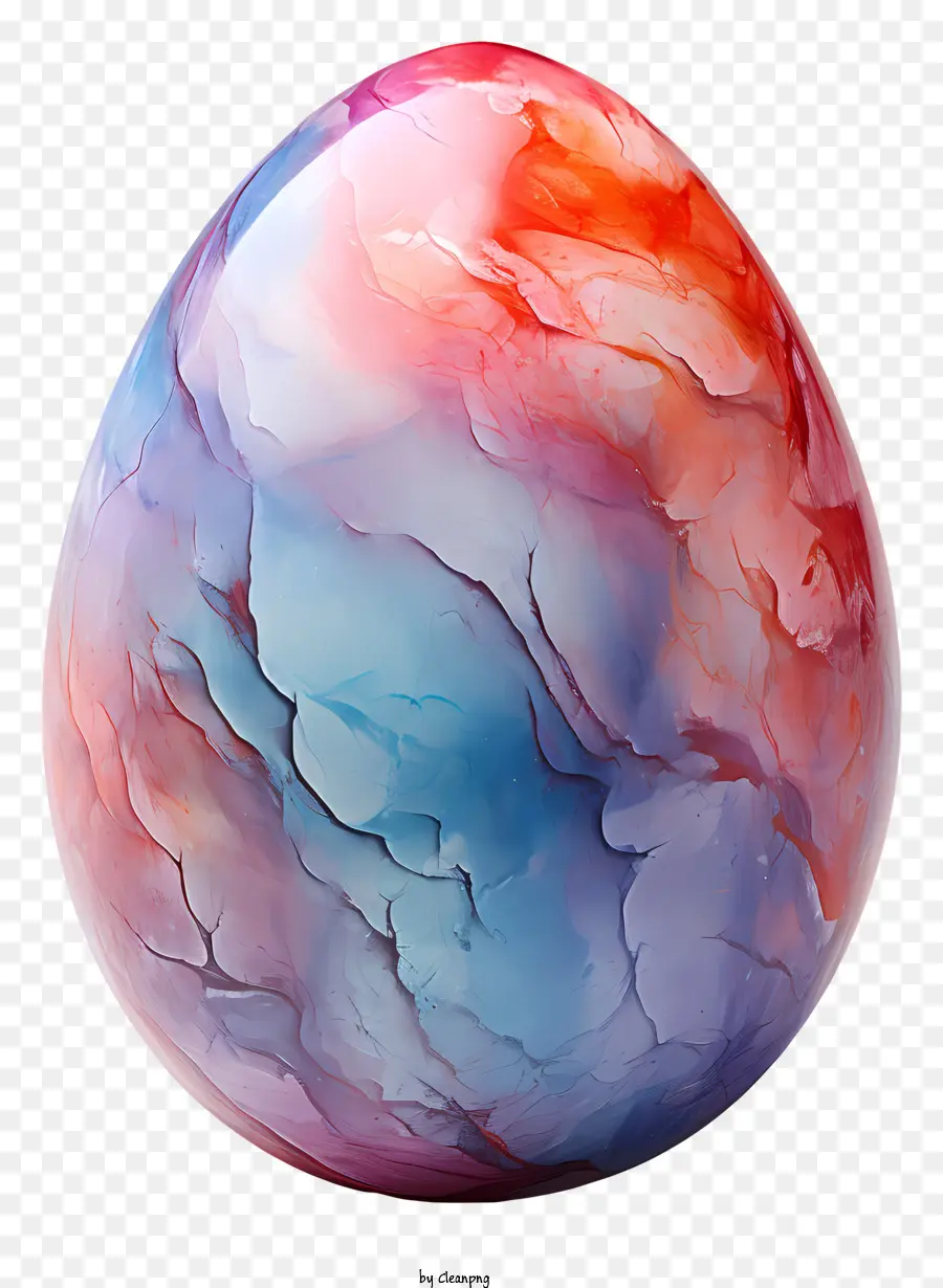 Oeuf De Pâques，œuf En Marbre PNG