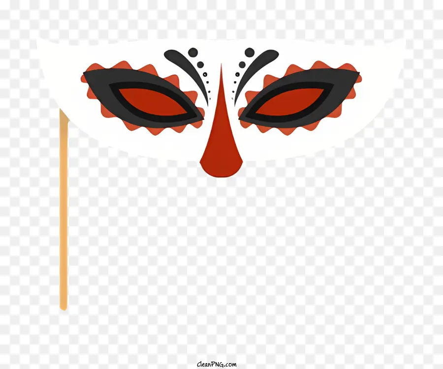 Masque De Mascarade，Masque Noir Et Rouge PNG