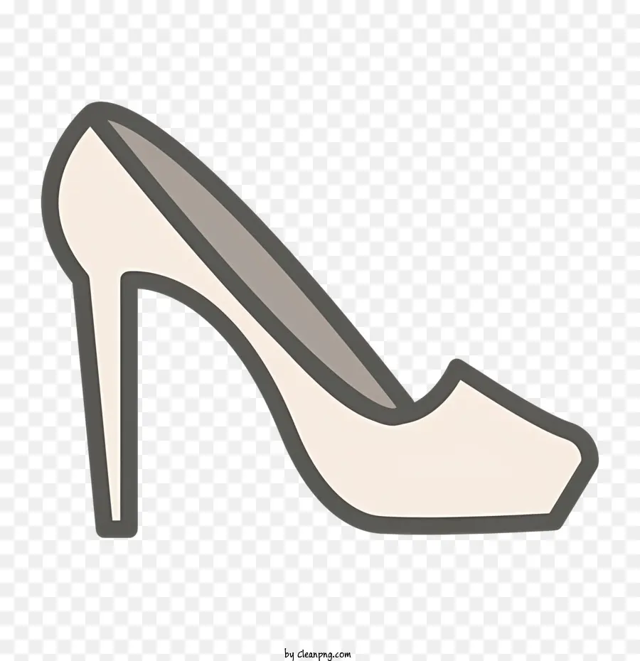 Chaussures Femmes，Chaussures à Talon Haut Blanc PNG