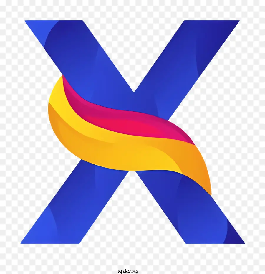 Logo X，X Coloré PNG