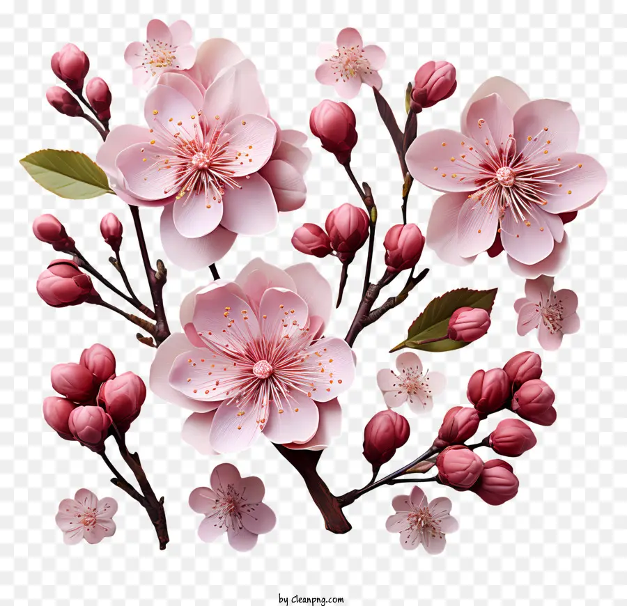 Fleur De Cerisier，Sakura Cherry Blossoms PNG