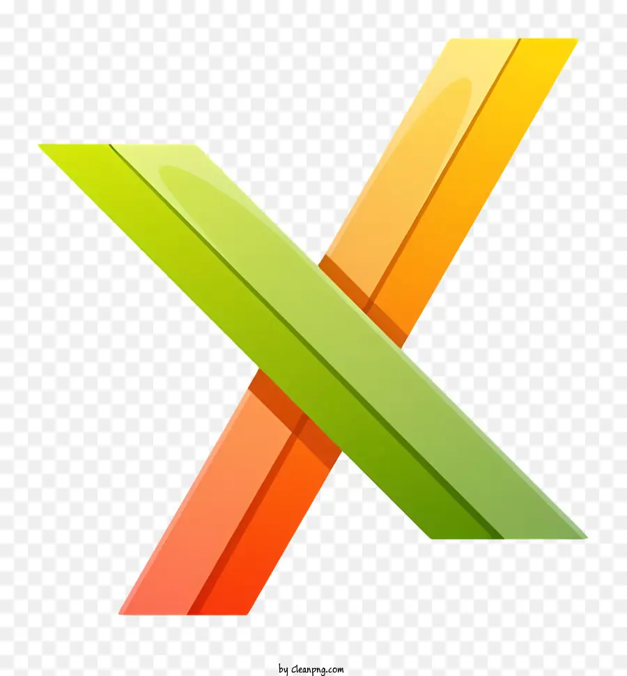 Le Logo X，Croix Colorée PNG
