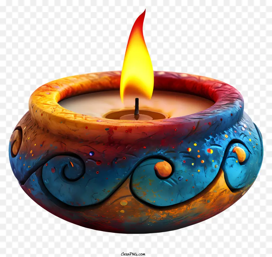 Diwali Lampe，Bougeur Décoratif PNG