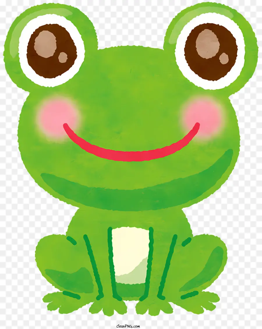 Grenouille Verte，Sourire PNG