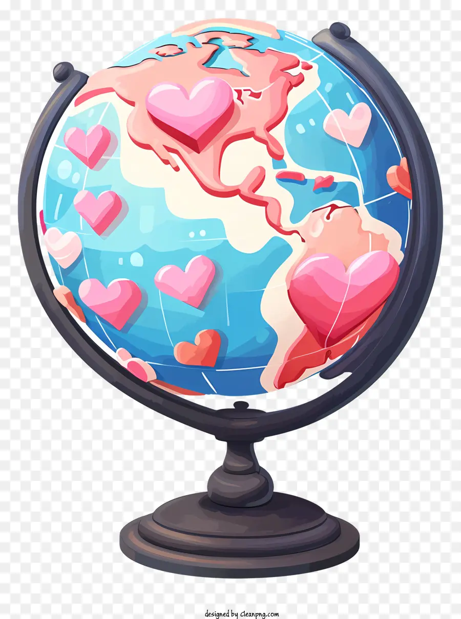 Le Jour De Valentines，Globe D'amour PNG