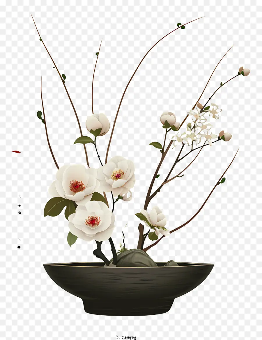 Composition Florale Zen，Composition Florale PNG