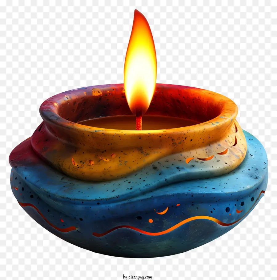 Lampe Diwali，Bougie PNG