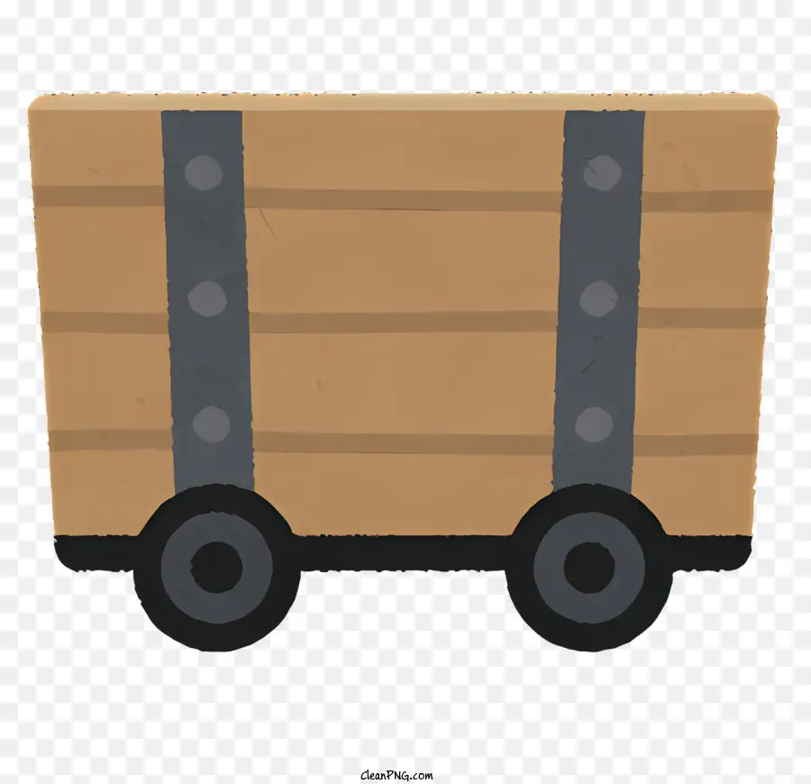 Boîte En Carton，Roues PNG