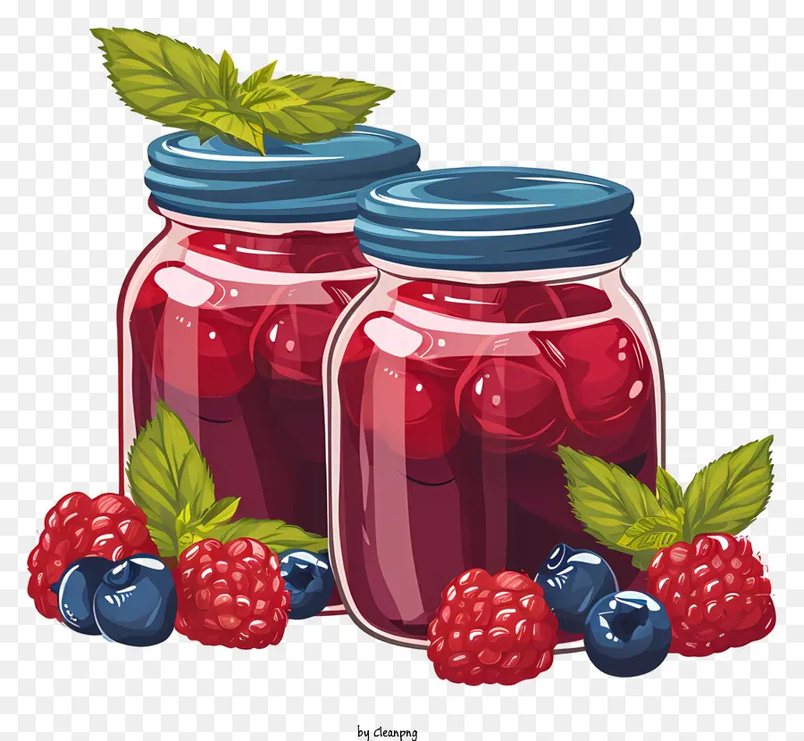 Compote De Baies，Pots De Confiture PNG