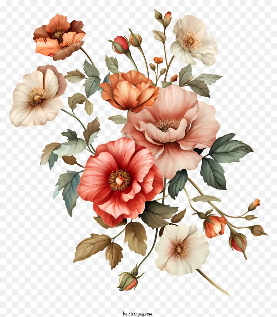 Fleurs Personnalisées，Bouquet PNG