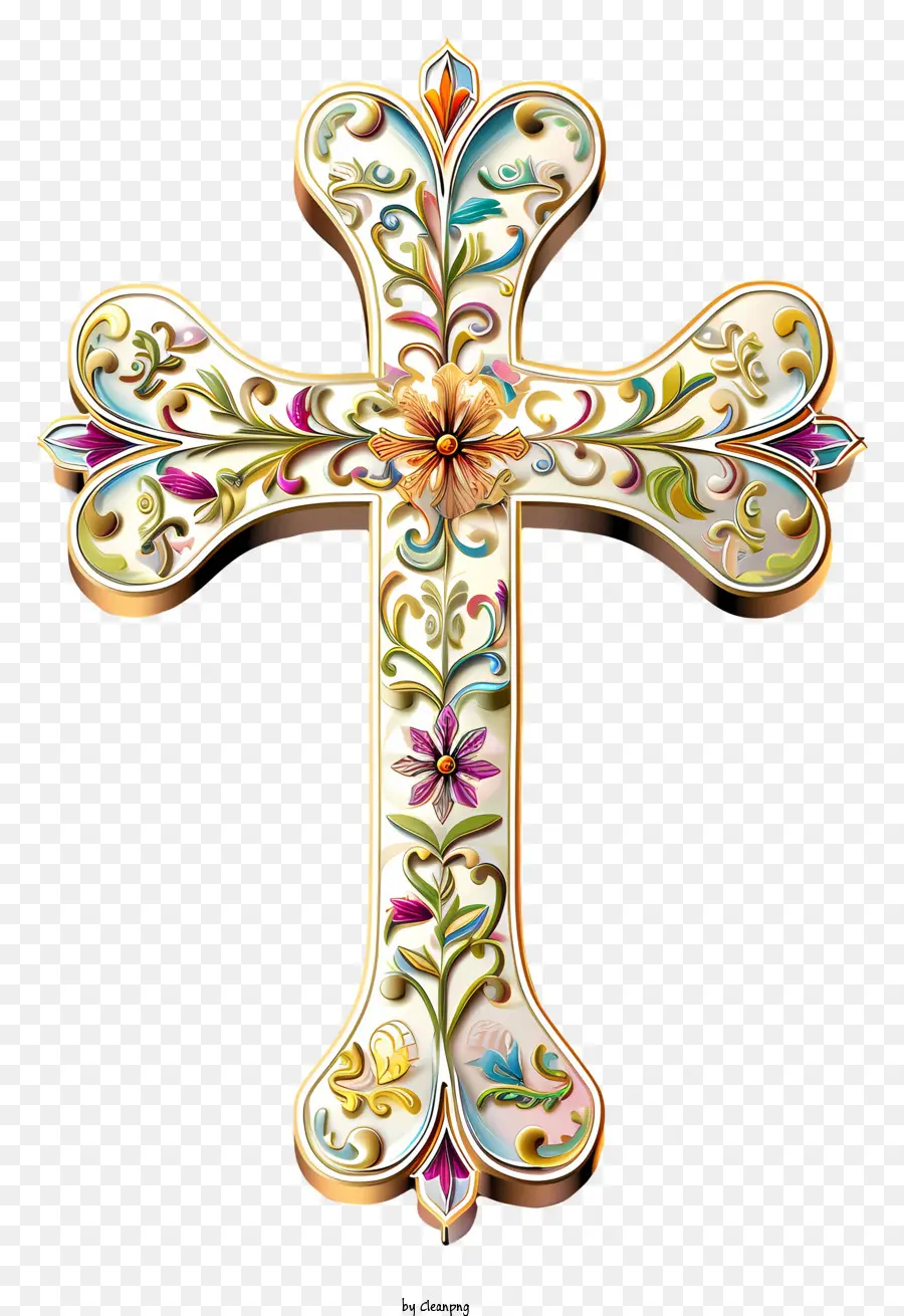 Bonne Croix De Pâques，Croix Décorative PNG
