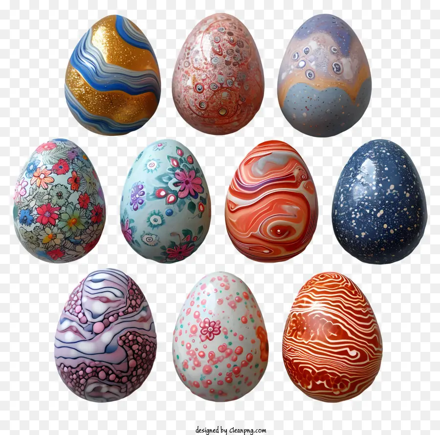 Oeufs De Pâques，Oeufs Colorés PNG