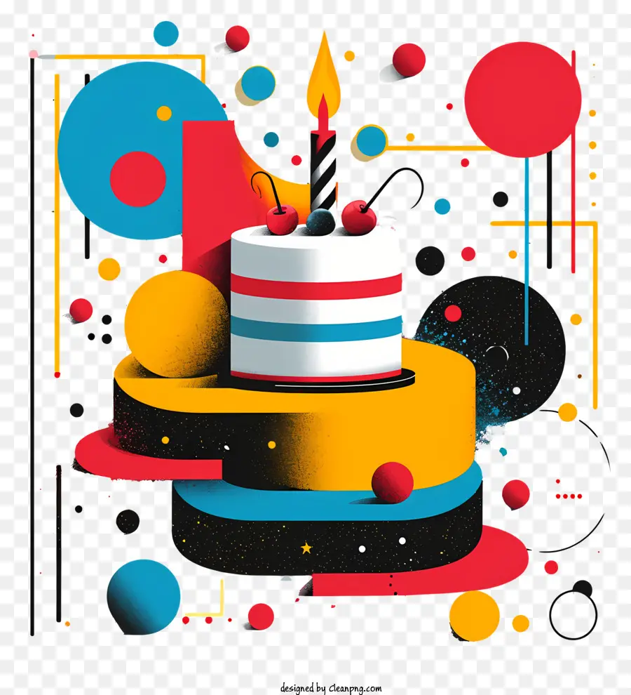 Contexte De Fête D'anniversaire，Gâteau D'anniversaire PNG