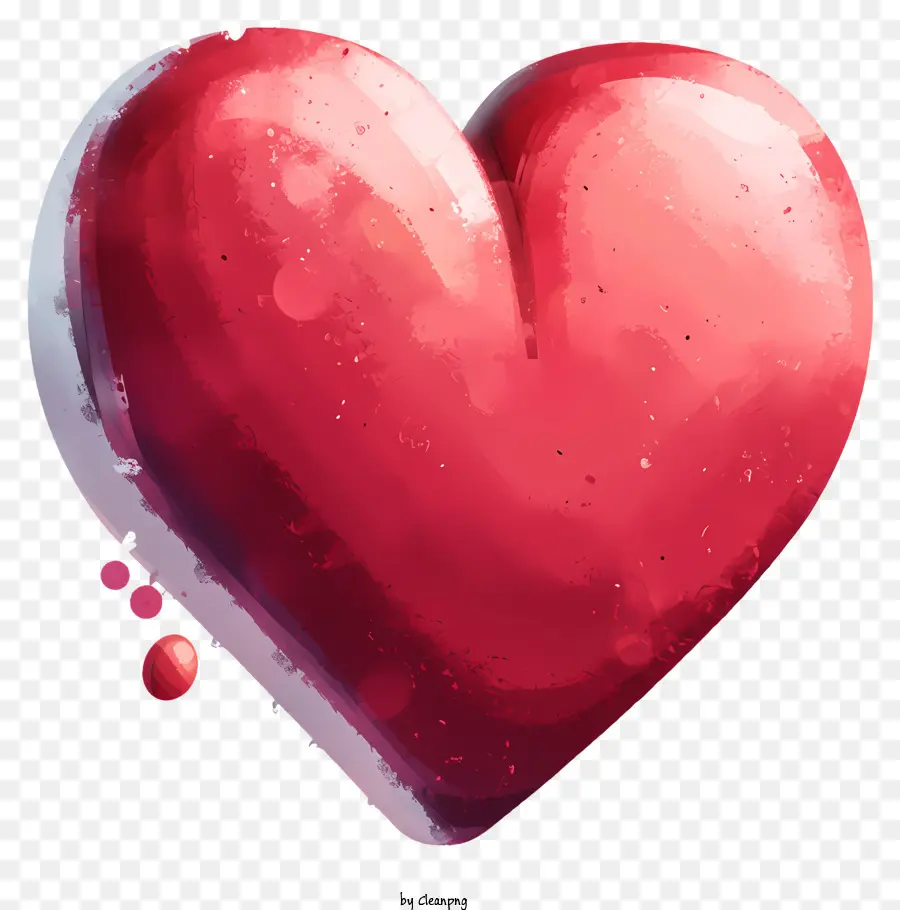 Emoji De Cœur Dessiné à La Main，Coeur Rouge PNG