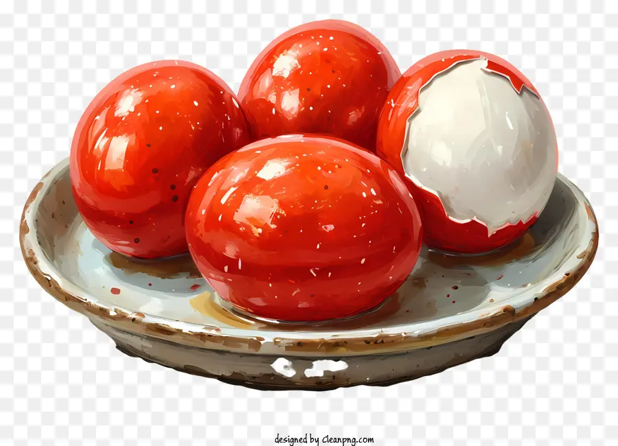 Oeufs De Pâques，Des œufs Rouges PNG
