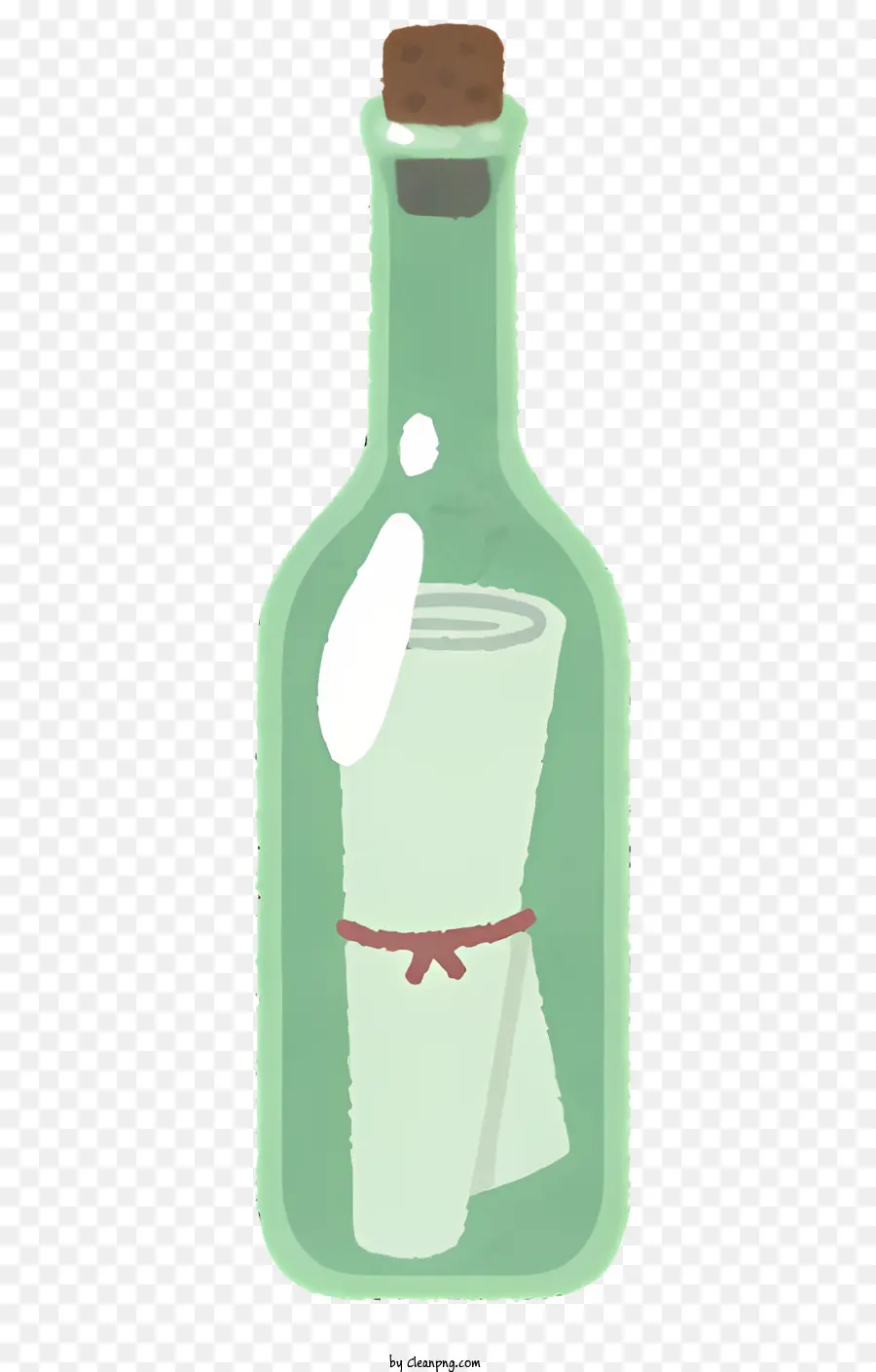 Pomme Rouge，Bouteille En Verre PNG