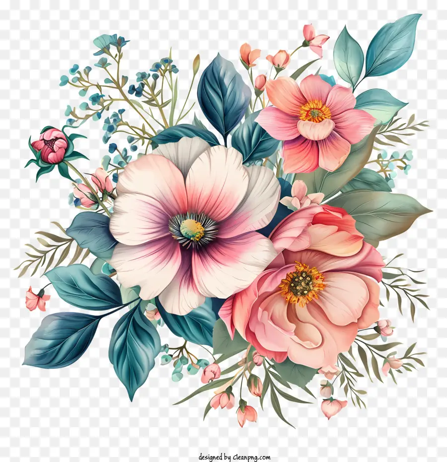 Fleurs Personnalisées，Bouquet Floral PNG