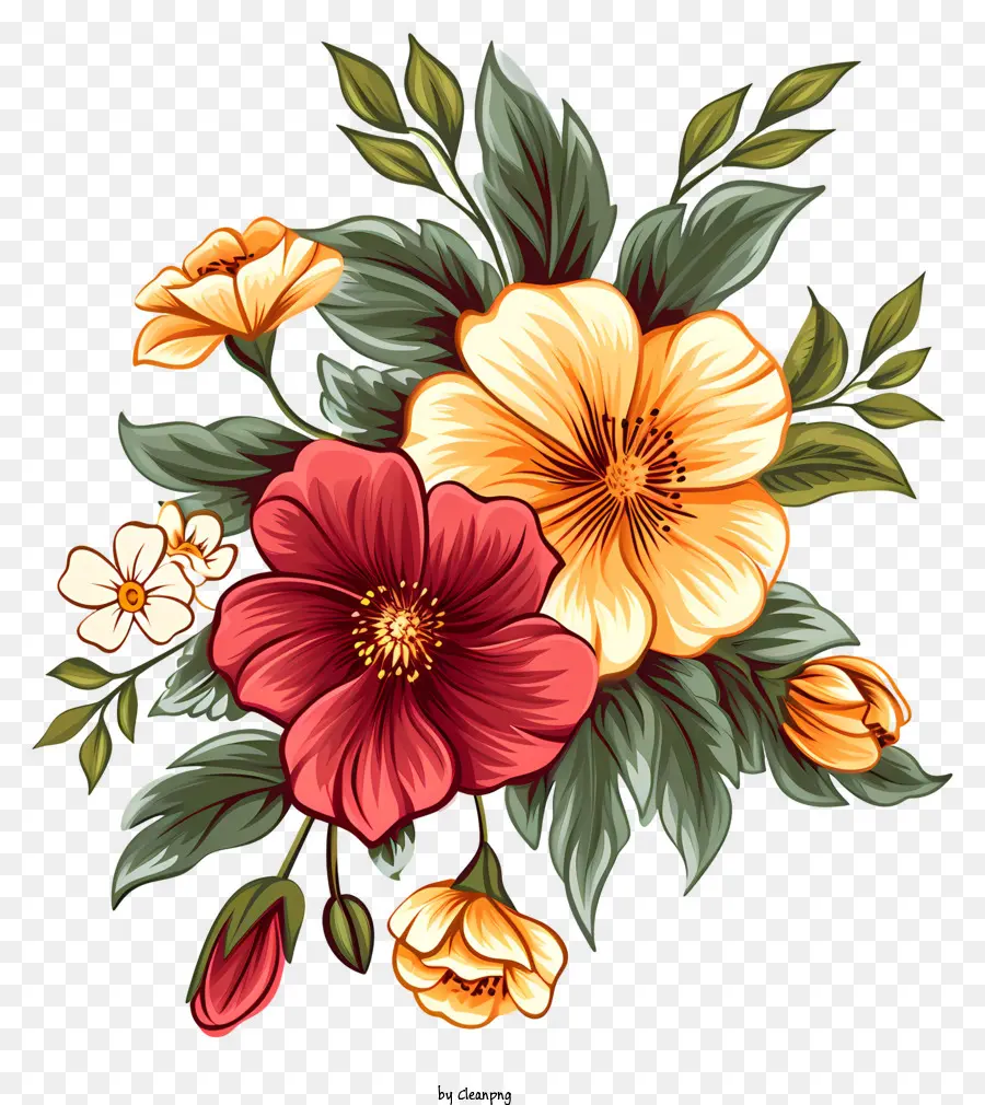 Fleurs Personnalisées，Bouquet PNG