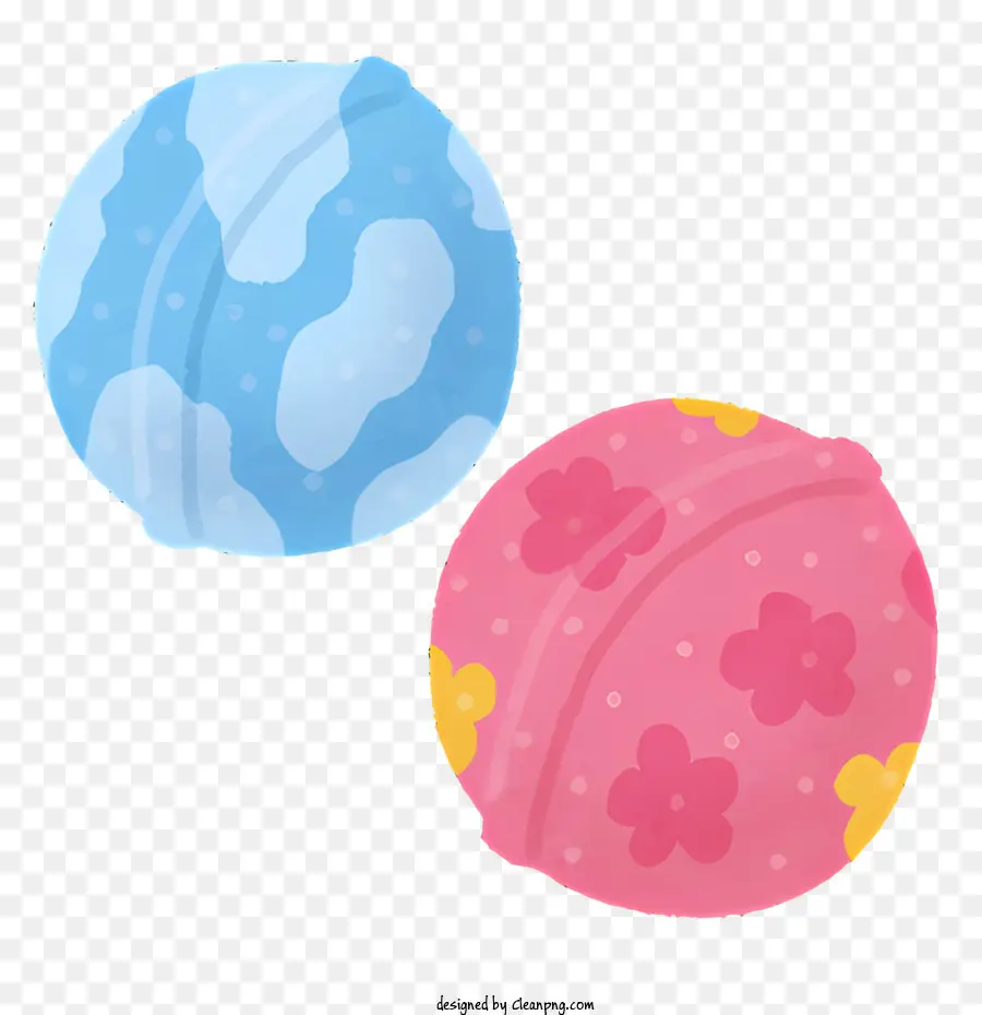 Boules Colorées，Matériau Moelleux PNG