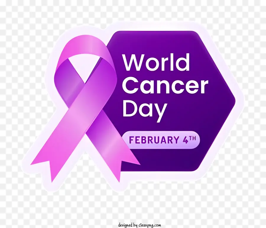 Journée Mondiale Contre Le Cancer，Insigne PNG