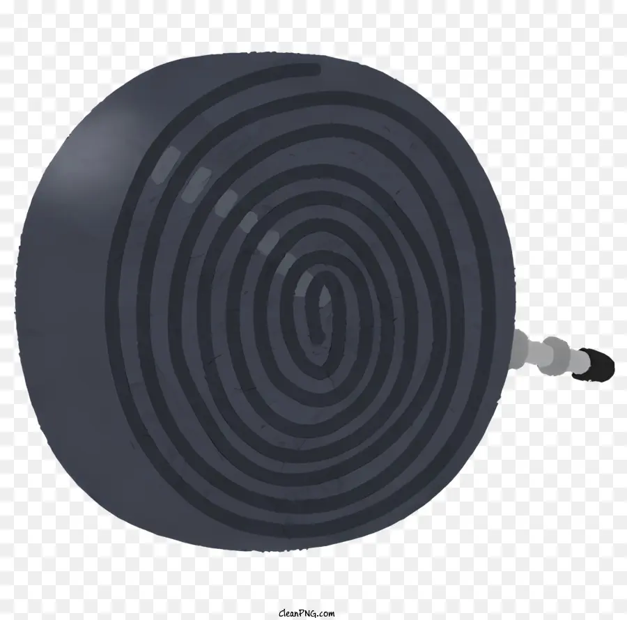 Bouton Noir，De Forme Circulaire PNG