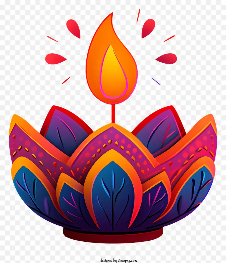 Lampe Plate Diwali，Lampe à Huile Décorative PNG