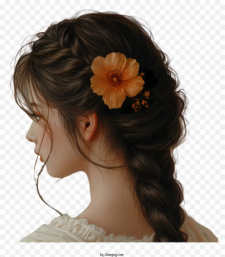 Tresse De Cheveux，Femme PNG