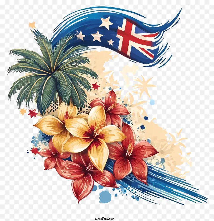 La Journée De L'australie，île Tropicale PNG