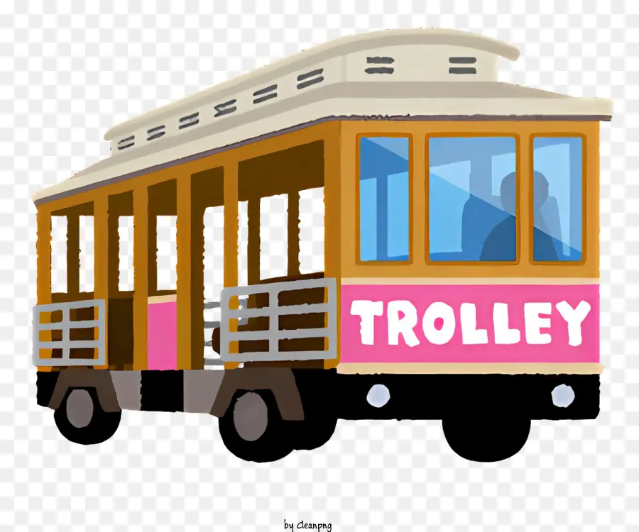 Bus，Voiture Trolley PNG
