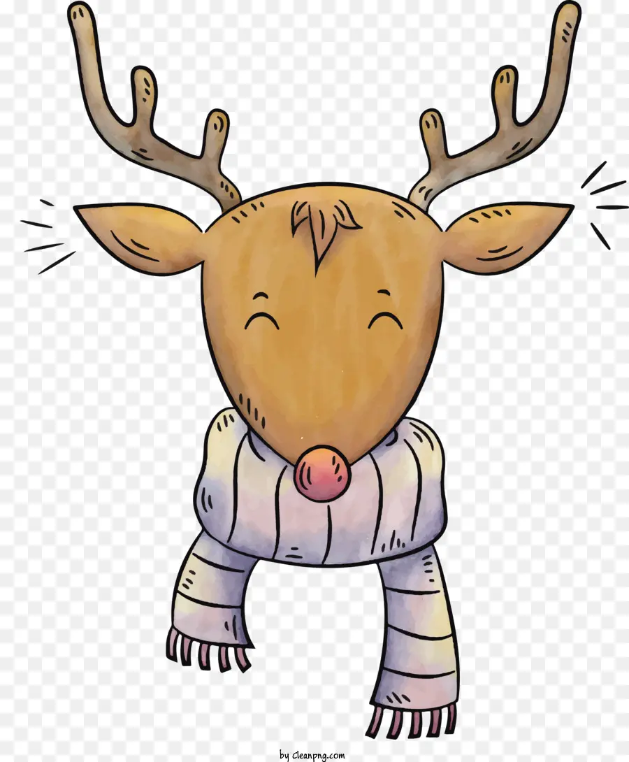 Cerf De Noël，Renne Mignon PNG