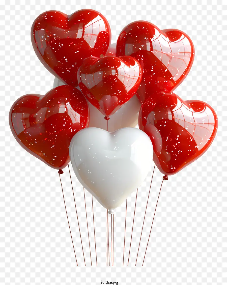 Ballons Coeur，Ballons PNG