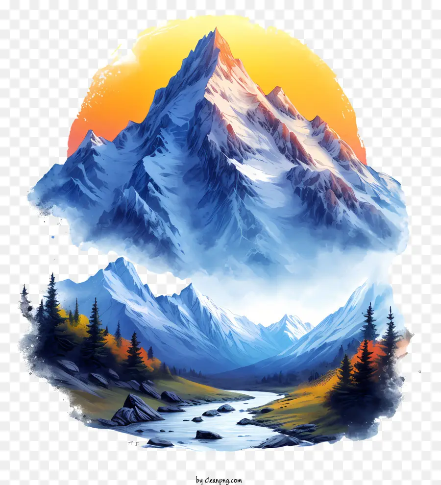 Montagnes De Dessin Animé，Montagnes PNG