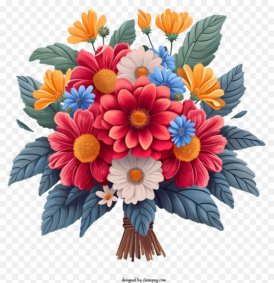 Arrangement Floral Plat，Bouquet De Fleurs PNG