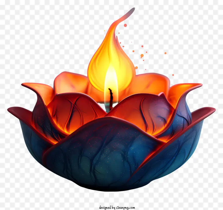 Diwali Lampe，Bougeoir De Lys à Eau PNG