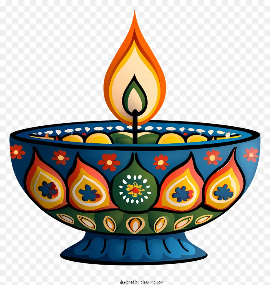 Lampe Diwali Dessinée à La Main，Vase PNG